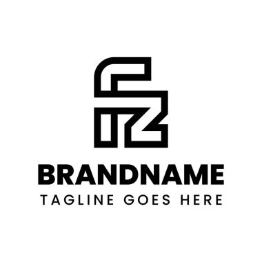 FZ Monogram Logosu Harfleri, FZ veya ZF harfleriyle başlayan her iş için uygundur.