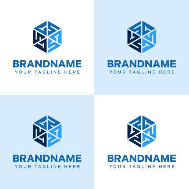 Harfler CS SC CZ ZC Hexagon Logosu, gücü, istikrarı ve kesinliği simgeliyor