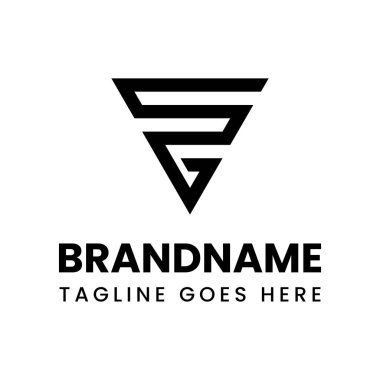 GS Monogram Logosu Harfleri, SG veya GS baş harfleri olan her iş için uygundur