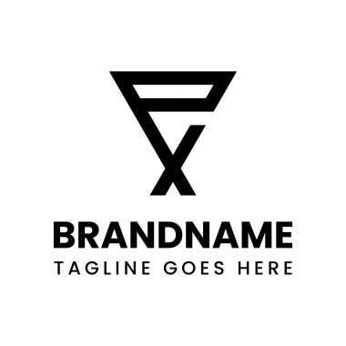 PX veya EX Monogram Logosu harfleri, PX XP EX XE baş harfli her iş için uygundur