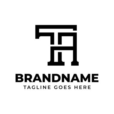 TA Monogram Logosu, TA ve AT harfleri olan her marka için uygun.