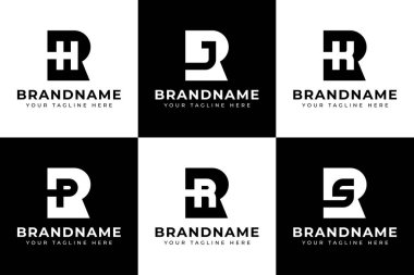 RH RJ RK RP SC Monogram Logosu, HR RH JR RJ RK PR RP R RR SC baş harfleri