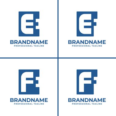 EE FE EF FF Monogram Logosu, EE FE EF FF FF baş harfli her marka için uygundur