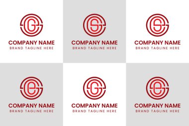 SGE SEG GES EGS ESG Monogram Logosu, her iş için uygun