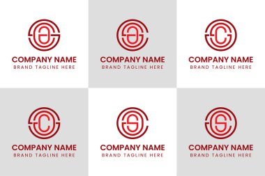 SAC SCA ACS CAS CSA Monogram Logosu, her iş için uygun