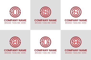 SAO SOA SOA ASO OAS OSA Monogram Logosu, her iş için uygun