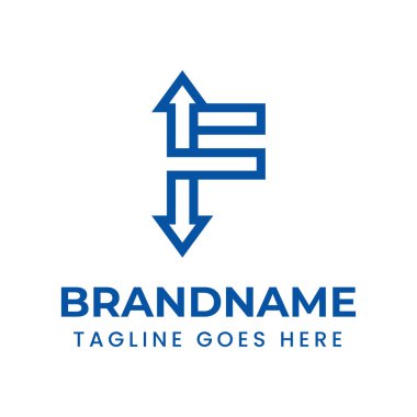 F Harfi Ok Takas Logosu, finans, ticaret, lojistik