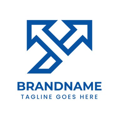 Y Harfi Arrow Logosu, finans, ticaret, lojistik için