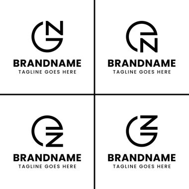 GN EN GZ EZ Monogram Logosu, GN NG EN NE GZ ZZ baş harfleri