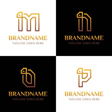 M N O P Elmas Hattı Logosu, danışmanlık, lüks mallar, finans veya teknoloji için