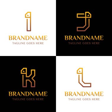 Konsültasyon, lüks mallar, finans veya teknoloji için J K L Elmas Hattı Logosu