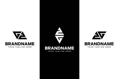 GZ ve ZG Üçgen Logosu harfleri, GZ veya ZG harfleri ile başlayan her iş için uygundur.