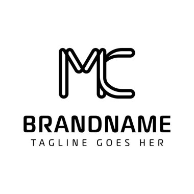 MC Monogram Logosu Harfleri, MC veya CM harfleri ile iş yapmak için