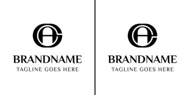 GA ve EA Monogram Logosu harfleri, GA AE baş harfli herhangi bir iş veya kimlik için