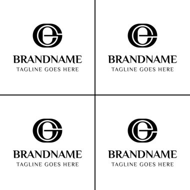 GE EE EG EG Monogram Logosu harfleri, GE EG EG baş harfli herhangi bir iş veya kimlik için