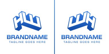 Harfler HW veya WH 3D Monogram Logosu, gücü, dinamizmi ve teknolojiyi simgeler.