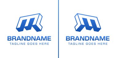 Harfler ML veya JM 3D Monogram Logosu, gücü, dinamizmi ve teknolojiyi simgeler.