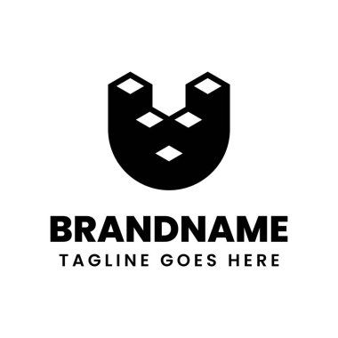 U Merdiveni Logosu, kariyer geliştirme ya da başarı yolunda yükselen eğitim sektörleri için