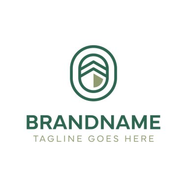 Hac ya da Umrah gibi dini ve kültürel turlar yapan seyahat acenteleri için O Kabe Hattı Logosu.