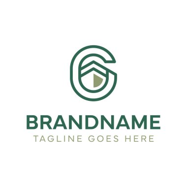 Hac veya Umrah gibi dini ve kültürel turlar yapan seyahat acenteleri için C veya G Kabe Hattı logosu.