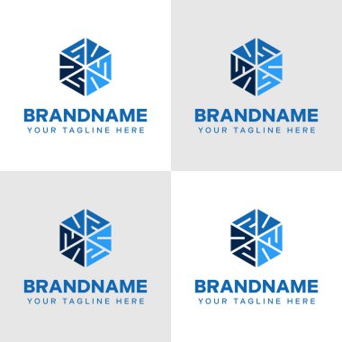 Harfler SV vs SZ ZS Hexagon Logosu, gücü, istikrarı ve kesinliği simgeliyor