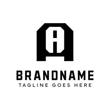 Adsız Alkolikler Monogram Logosu, A ve AA harfleriyle başlayan her iş için uygundur.