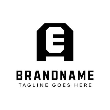 AE Monogram Logosu harfleri, EA ya da AE harfleri ile başlayan her iş için uygundur.