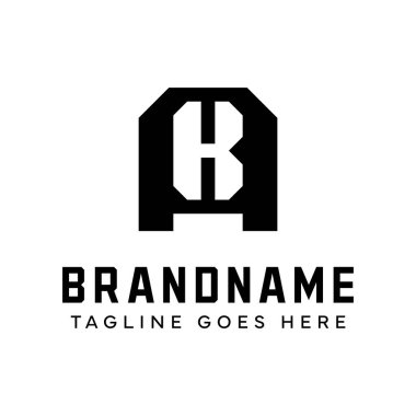 AK Monogram Logosu harfleri, KA veya AK harfleriyle başlayan her iş için uygundur.