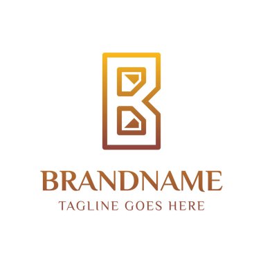 Lüks Elmas Logosu, lüks markalar, üst düzey mücevher şirketleri ya da prim hizmetleri için.