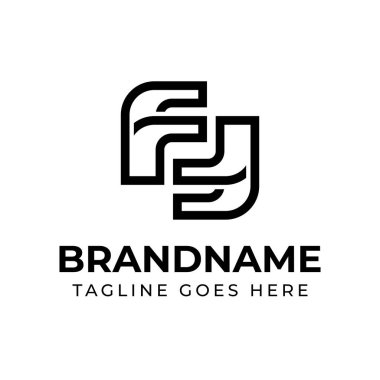 Harfler FY Monogram Logosu, YF veya FY harfleri olan her marka için uygundur.
