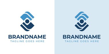 Harfler FY People Logosu, soyut figürlerle entegre, birlik ve işbirliğini sembolize ediyor