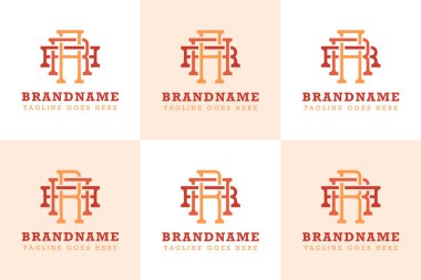 ARA RAA ARR RRA RAR RAR RAR Monogram Logo Seti, her marka için uygun