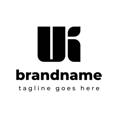 İngiliz Monogram Logosu Harfleri, İngiltere veya KU harfleriyle başlayan her iş için uygundur.