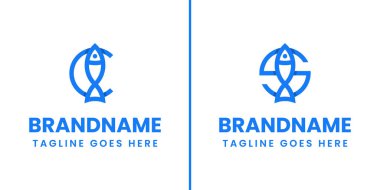 C ve S harfi balık logosu seti, uyumluluğu, akıcılığı ve birliği simgeliyor.