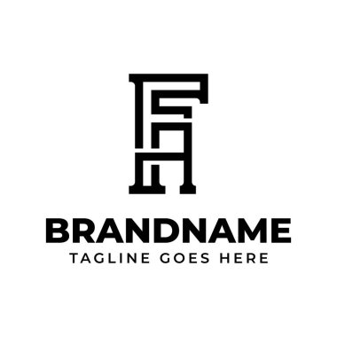 FA Monogram Logosu harfleri, FA veya AF harfleri olan her marka için uygundur.