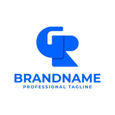 Harfler GR Monogram Logosu, RG veya GR baş harfleri olan her marka için uygundur