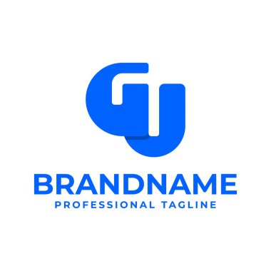 GU Monogram Logosu harfleri, UG veya GU baş harfleri olan her marka için uygundur.