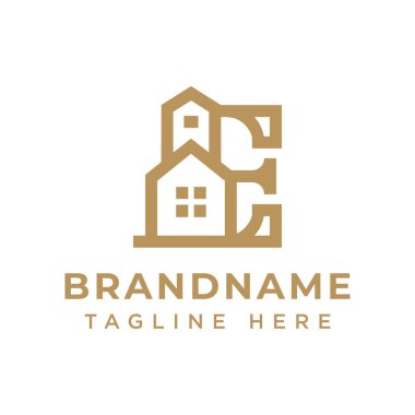 E Harfi Ev Lüks Logosu, lüksü, zarafeti ve lüks yaşamı simgeliyor.