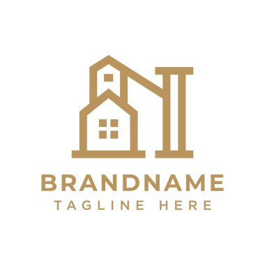 Harf N Ev Lüks Logosu, lüksü, zarafeti ve lüks yaşamı simgeliyor.