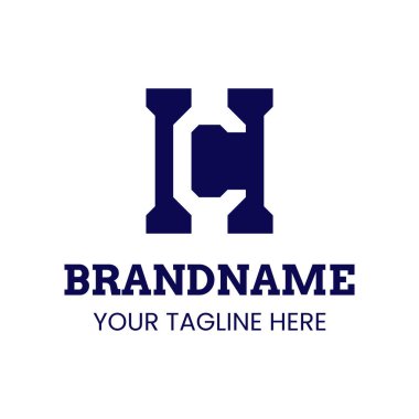 HC Monogram Logosu Harfleri, CH veya HC baş harfleri olan her marka için uygundur