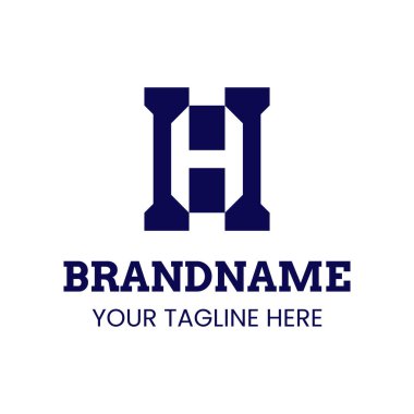 HH Monogram Logosu Harfleri, HH baş harfleri olan her marka için uygundur