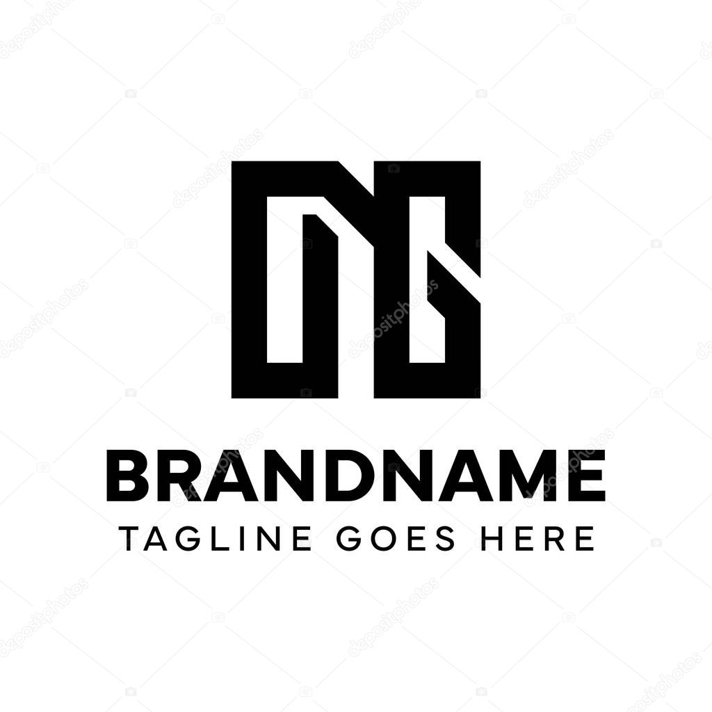Letters NG Monogram Logo, suitable for any brand with GN or NG initials