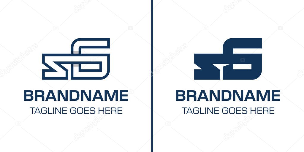Letters SG Monogram Logo Set, suitable for any brand with GS or SG initials