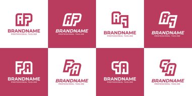 Harfler AP PA El QA Monogram Logosu, her marka için uygun