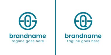 GO GQ Monogram Logosu, profesyonelliği ve modern kimliği simgeliyor