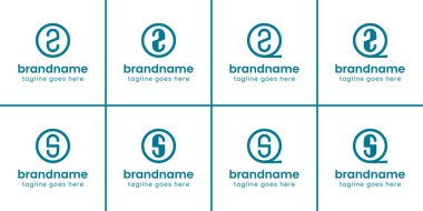 OZ OS QZ QS Monogram Logosu, profesyonelliği ve modern kimliği simgeliyor