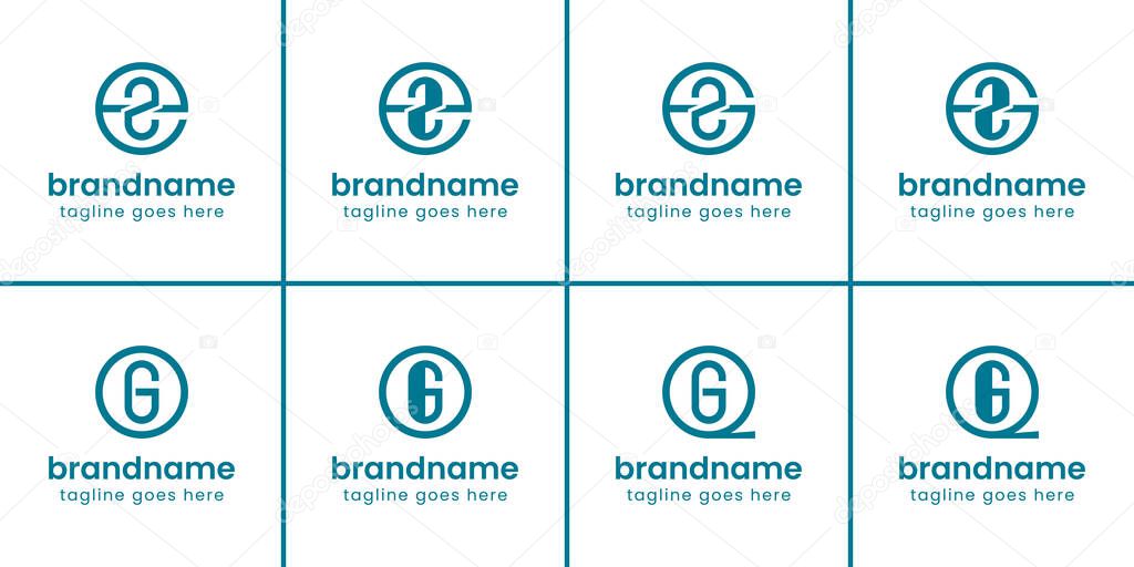 Letters EZ OG GZ QG Monogram Logo, symbolizing professionalism, and modern identity