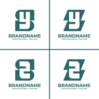 SY ZY ZZ ZZ Monogram Logosu, kimlik, tarz ve mesleki ayrımı simgeliyor