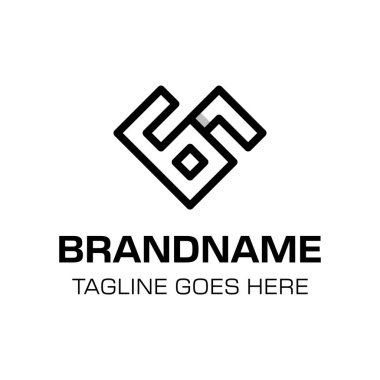 Harfler GG Monogram Logosu, GG baş harfleri olan her iş için uygundur