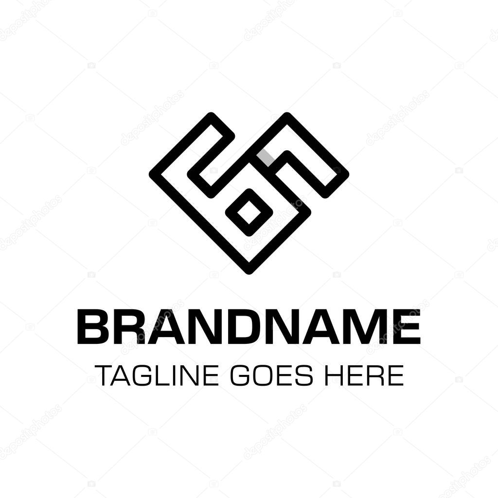 Letters GG Monogram Logo, suitable for any business with GG initials